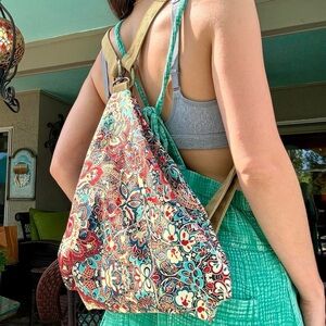 Floral Print Backpack
